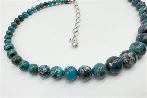 Jay King DTR Sterling Silver Graduated Turquoise Ball Bead Necklace 43