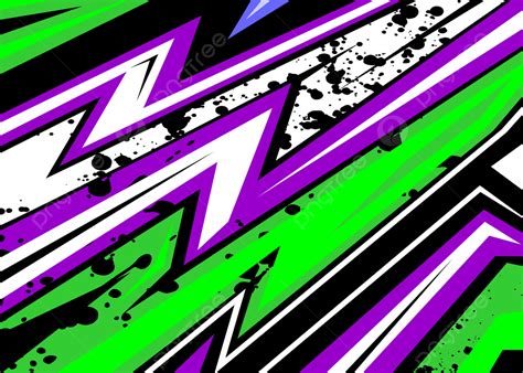 Racing Stripes Abstract Background With Purple Green And White Free