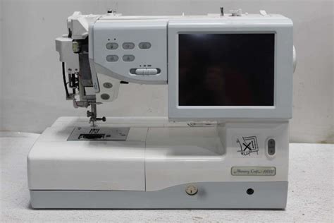 Janome Memory Craft 11000 Embroidery Machine With Accessories Used