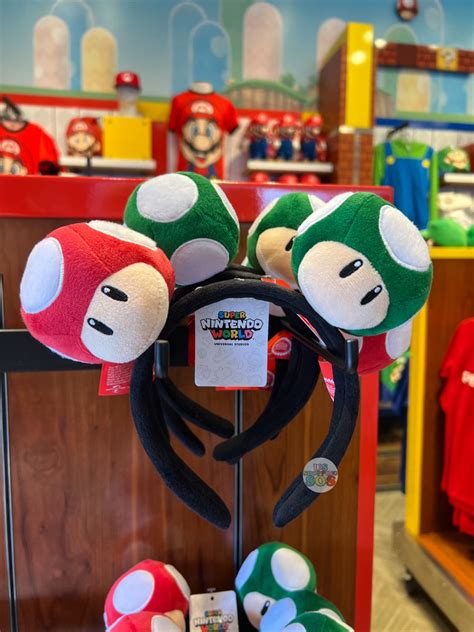 Universal Studios Super Nintendo World Mushrooms Plush Headband