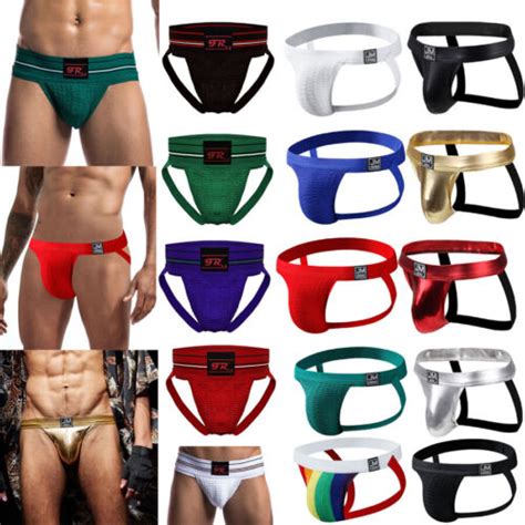 Mens Quality Deep Waistband Jock Strap Sexy Jockstrap Underwear Brief Thongs Uk Ebay