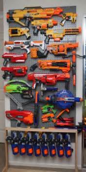 Diy pegboard nerf gun storage. Taegan's Nerf Gun Wall | Taegan's Room | Pinterest | Room, Playroom and Guns