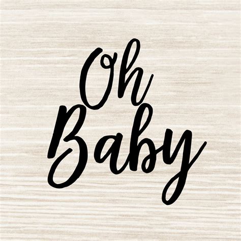 Oh Baby SVG Onesies Cut Files Eps Dxf Png Jpeg AQ Etsy