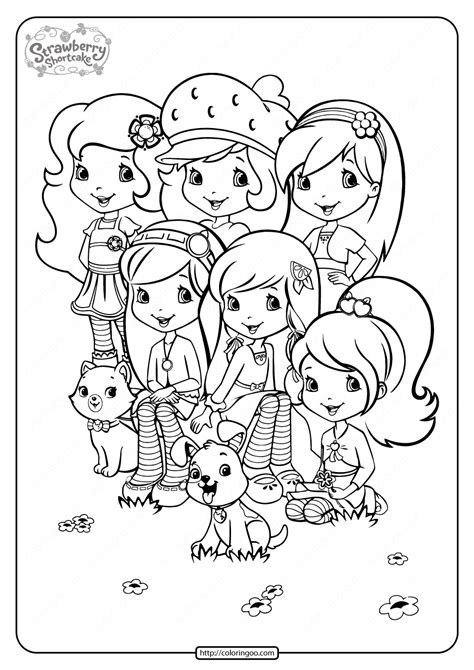 Printable Strawberry Shortcake Coloring Pages Updated 2023