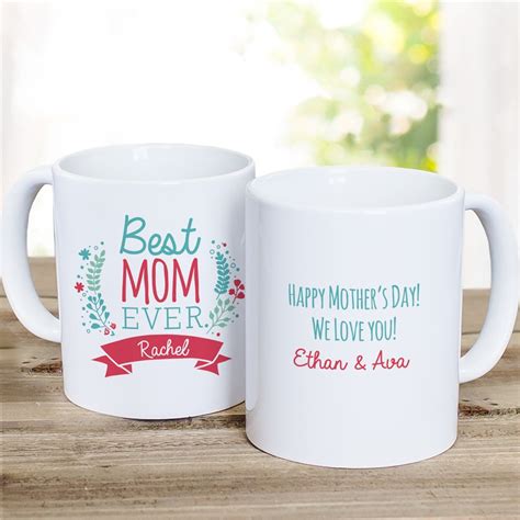 Personalized Best Mom Coffee Mug B
