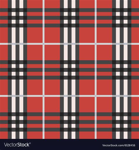 Red Black And White Plaid Pattern Background Vector Image