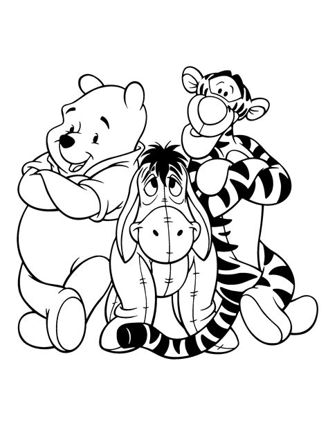114 winnie the pooh printable coloring pages for kids. Winnie The Pooh Line Drawing at GetDrawings | Free download