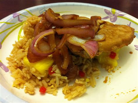 Life In Spoonfuls Pork Chops And Pineapple Fried Rice