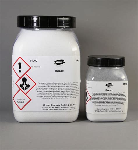 Borax Dissolvants Produits Chimiques And Additifs Kremer Pigmente