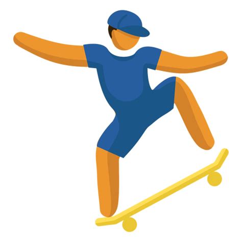 Olympic Sport Pictogram Skate Boarding Flat Transparent Png And Svg