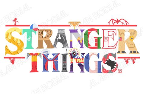 Logo De Stranger Things Cada Letra Contiene Elementos De La Serie