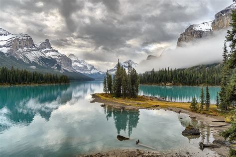 Hintergrundbilder Kanada Betrachtung Wasser Himmel Berge Natur