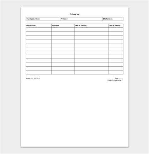 Free Log Sheet Templates 22 Word Excel And Pdf Format