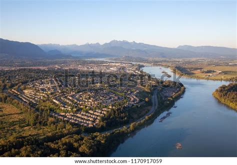Aerial View Residential Neighborhood Port Coquitlam Stock Photo Edit