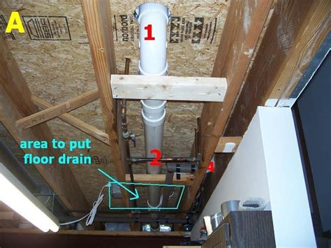 First Floor Laundry Room Floor Drain Install Plumbing Diy Home
