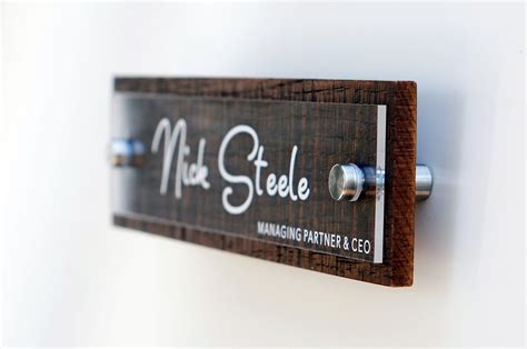 Rustic Wall Name Plate Or Door Name Plate With Your Personalization