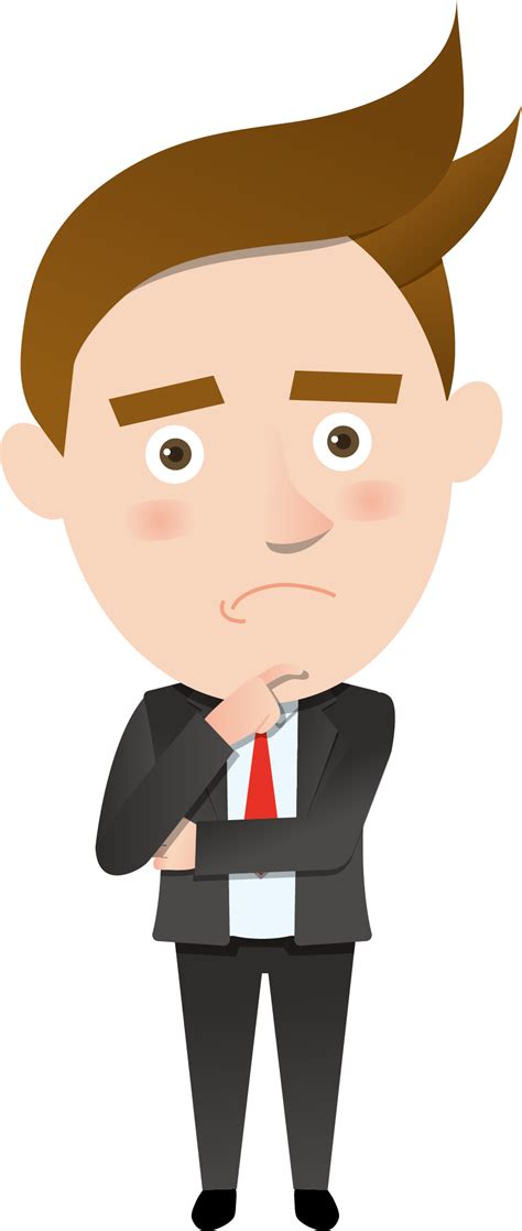 Thinking Man Png Isolated Hd Png Mart