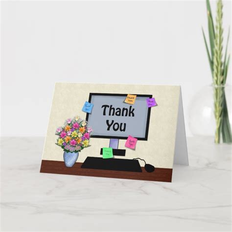 Thank You Administrative Professional Day Thank You Card Zazzle