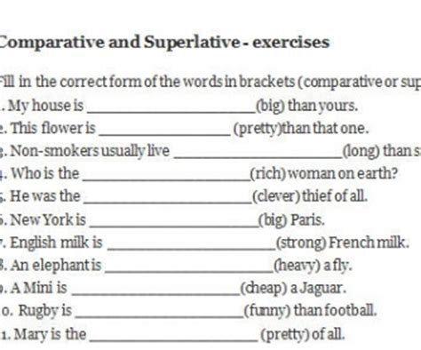 A superlative adjective compares three or more nouns. Comparative and Superlative