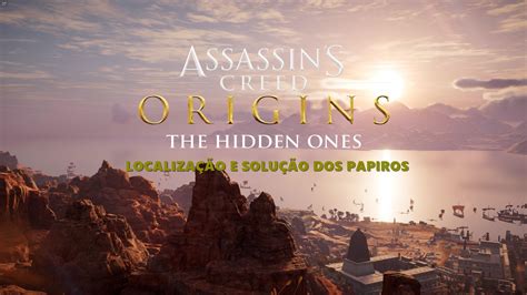 Solução e localização dos Papiros de Assassin s Creed Origins The