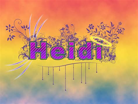 Heidi Name Graphics And S Heidi Names Graphic