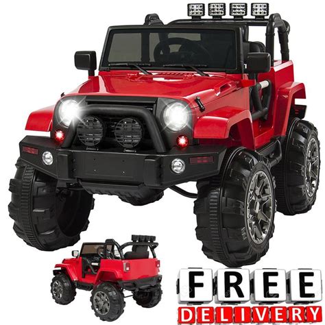 Battery Powered Jeep 12v Toddler Ride On Toys Remote Electric Light Kid