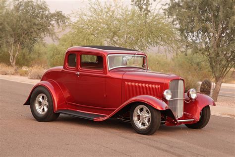1932 Ford Five Window Coupe Hot Rod Rods Custom Retro Vintage