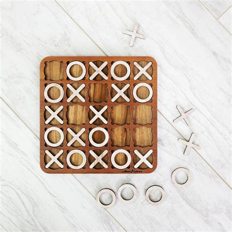 Tic Tac Toe Noughts And Crosses Game 5x5 Board Galliard Games