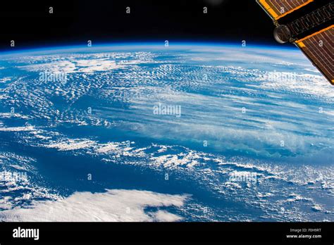 Planet Earth And View From The International Space Station Iss Stock