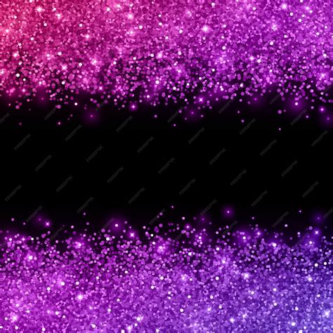 Premium Vector Glitter With Pink Purple Color Effect On Black