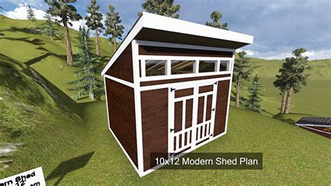 Modern 10x12 Shed Log Shed Plans