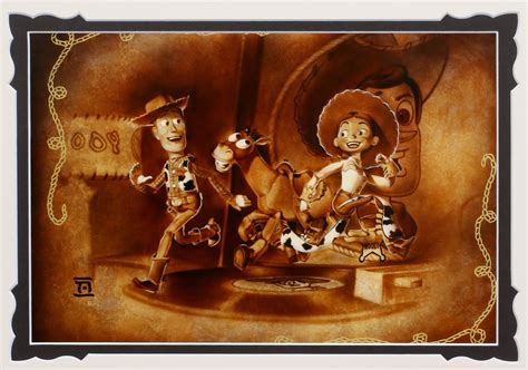 Dan The Pixar Fan Toy Story 2 Round Up Gang Deluxe Fine Art Print