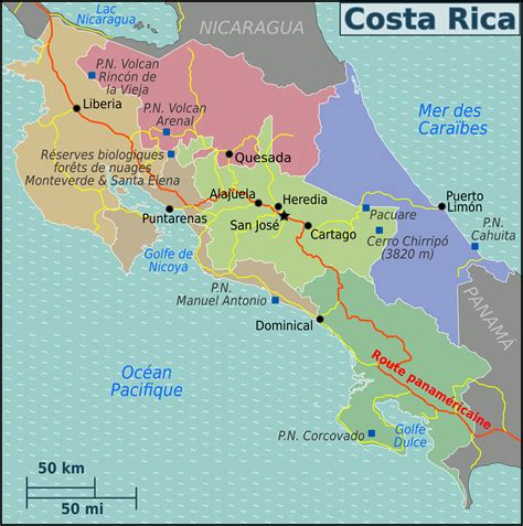 Filecosta Rica Regions Map Frpng Wikimedia Commons