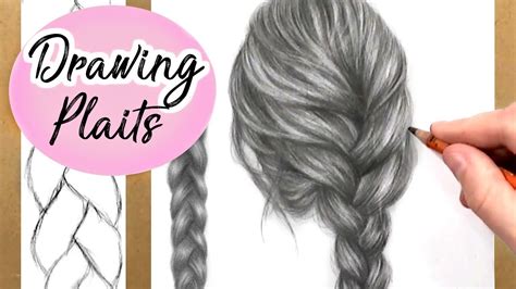 How To Draw A Plait Braid Hair Drawing Tutorial Step By Step Youtube