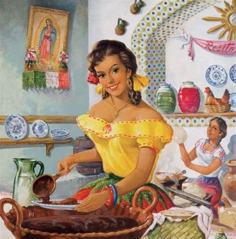 Época de calendarios Obras de arte mexicano Arte popular mexicano Arte español