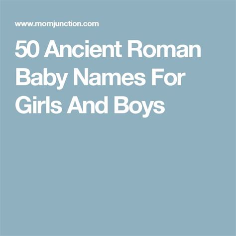60 Ancient Roman Baby Names For Girls And Boys Baby Girl Names Tamil