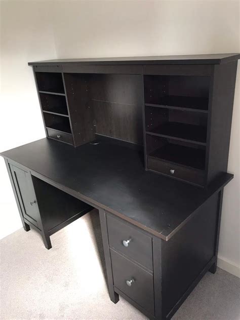 Ikea Hemnes Desk With Add On Unit In Black Brown In Wallsend Tyne