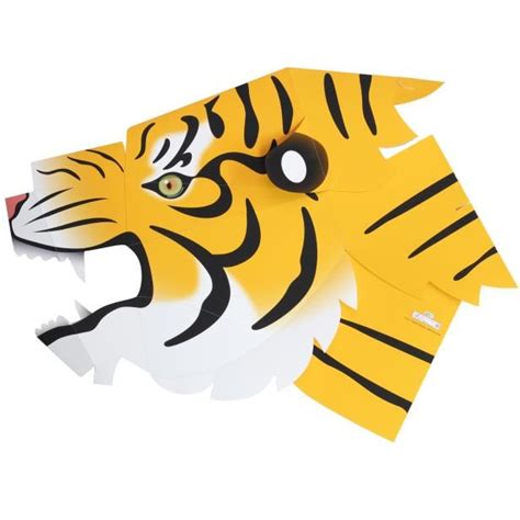 M Scara De Cabeza Completa Tigre Eventos Arte De Papel Disfraz Tigre