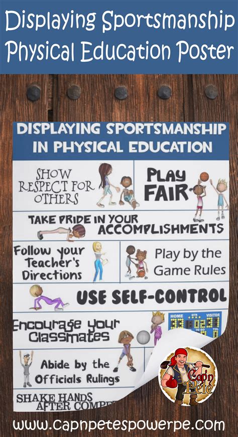 Pe Poster Displaying Sportsmanship In Physical Education
