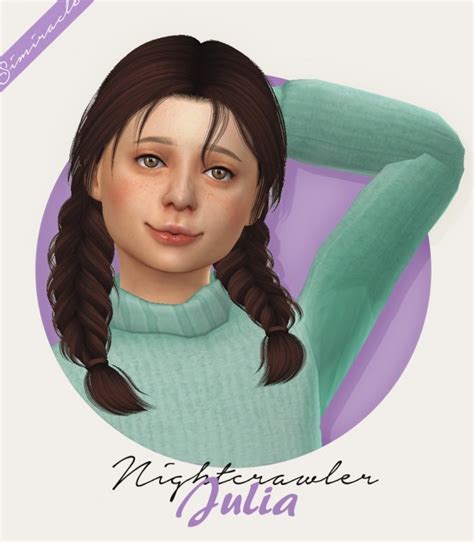 Nightcrawler Julia Hair Kids Version At Simiracle Sims 4 Updates