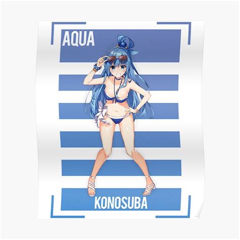 Aqua KonoSuba Summer Konosuba Poster For Sale By Mchoneuuvielle Redbubble