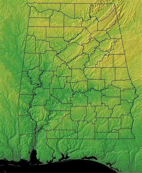 Alabama Geography Alabama Regions And Landforms