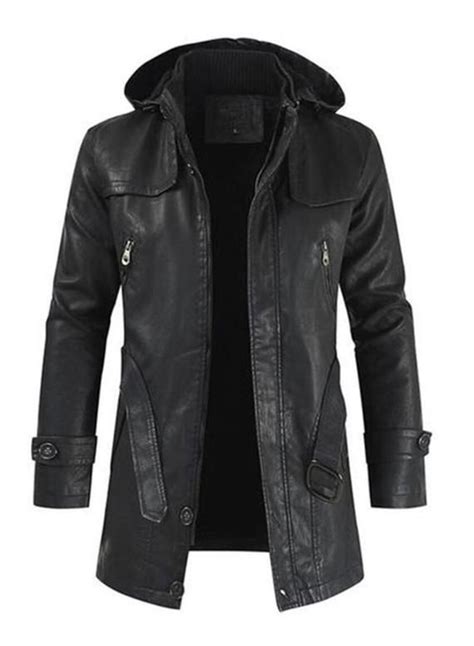 Men Vintage Black Leather Jacket Comfortable And Warm Vogue Etsy In