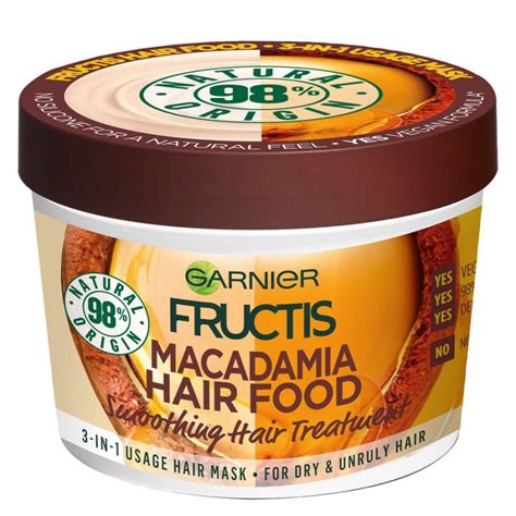 Garnier Fructis Hair Food Macadamia Hair Mask 390 Ml 3595 Kr
