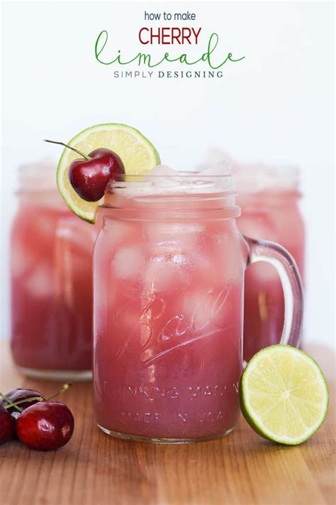 Recipes Drinks Homemade Cherry Limeade Recipe Summer Drink Limeade