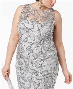  Papell Plus Size Sequined Sheath Dress Macy 39 S