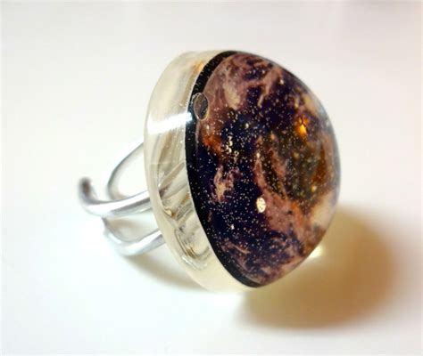 Earth Ring Planet Earth Jewelry Space Ring Earth Day Etsy