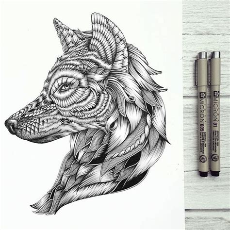 Intricate Animal Drawings By Fay Halliday Blend With Nature