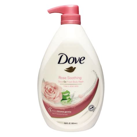 Dove Go Fresh Rose Soothing Body Wash 1l Shopifull