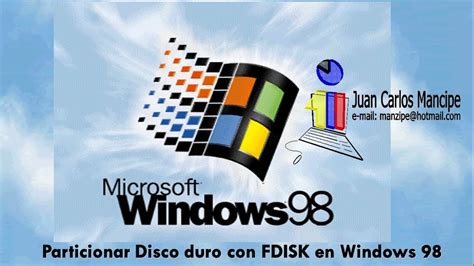 Particionar Un Disco Duro Con Fdisk En Windows 98 Second Edition